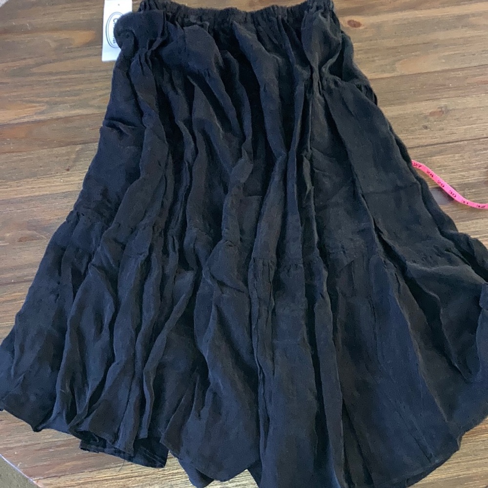 Black boho skirt